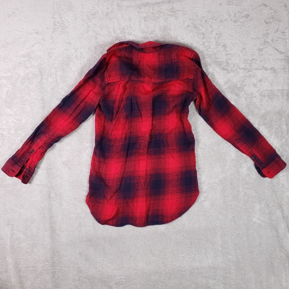 Madewell Classic Ex Boyfriend Shirt in Wilder Plaid XXS F5651